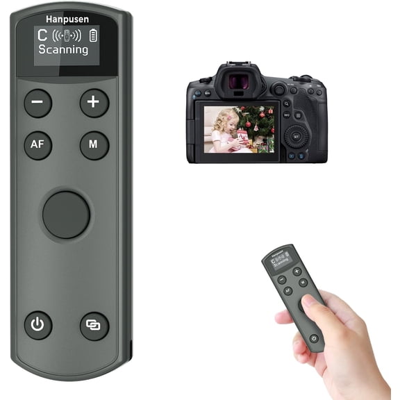 for Canon Rechargeable Camera Remote Control,Wireless Shutter Release Compatiable with EOS R,R5,R6,R50,R100,M6 Mark II,G5X Mark II,G7X Mark III,Rebel T7i,T8i,SL2,SL3,M50,M200;Replaces BR-E1