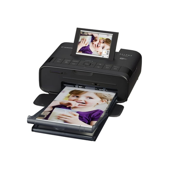 Canon SELPHY CP1300 Compact Photo Printer (Black) with WiFi and Accessory Bundle w/ Canon Color Ink and Paper Set
