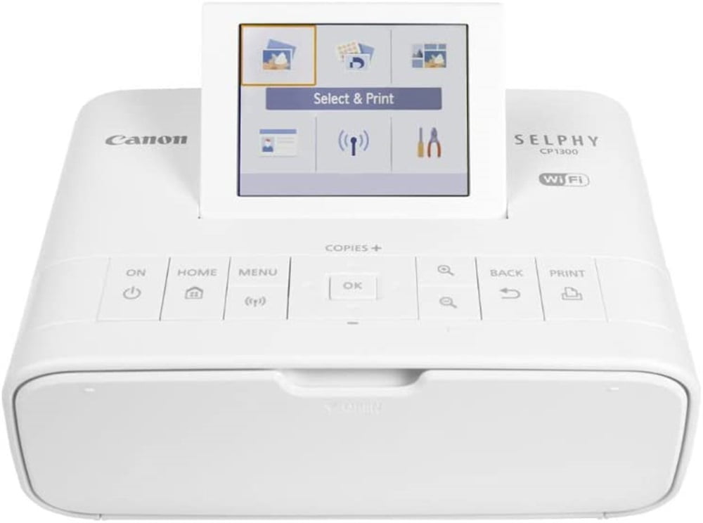 Canon - Canon SELPHY CP1300 ホワイト Canon SELPHY CP1300 Portable Compact Photo Printer for