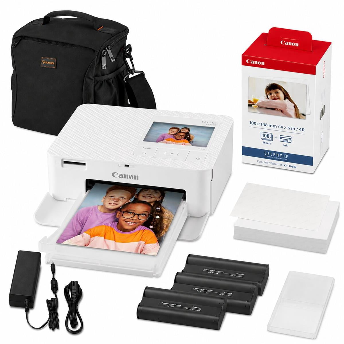 Canon SELPHY CP1500 Wireless Compact Photo Printer, White