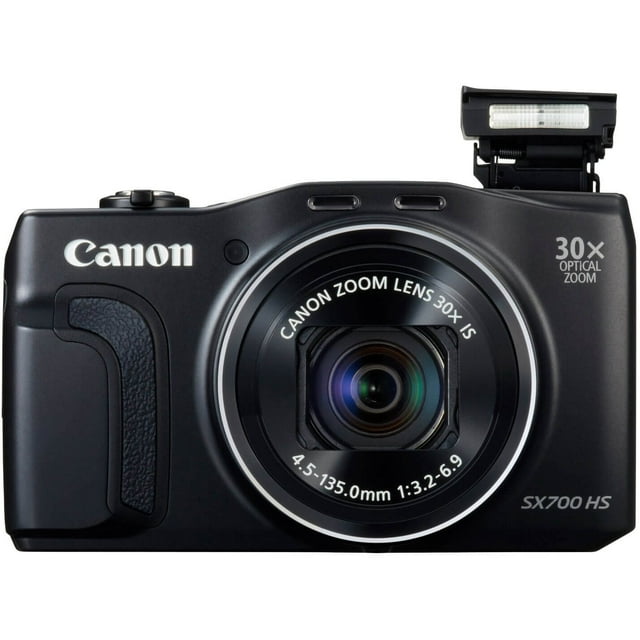 Canon SX700BK PowerShot SX700 16.1MP 30x Zoom Black Digital Camera
