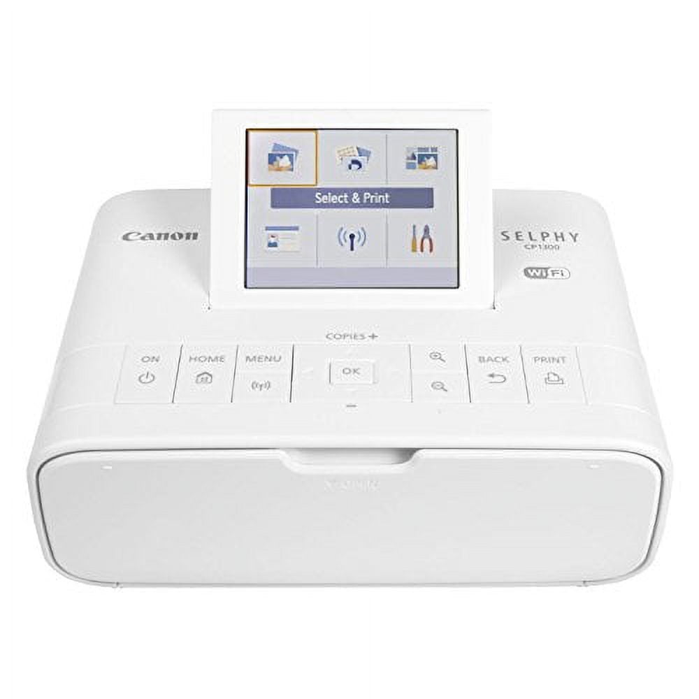 Canon Selphy CP1300 Wireless Compact Photo Printer w Mopria Device  Printing, White 