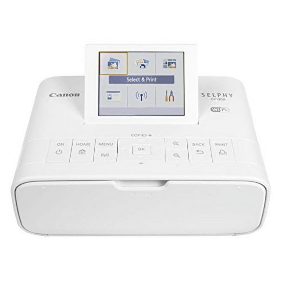 Canon Selphy CP1300 Wireless Compact Photo Printer w Mopria Device Printing, White