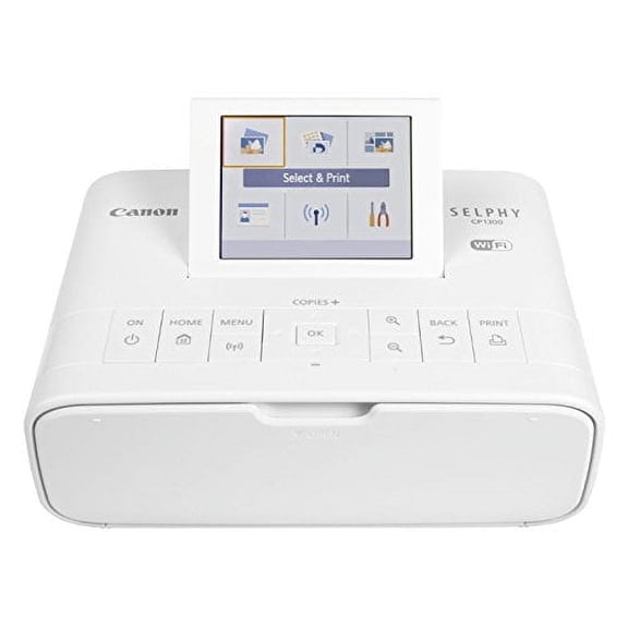Canon Selphy CP1300 Wireless Compact Photo Printer w Mopria Device Printing, White