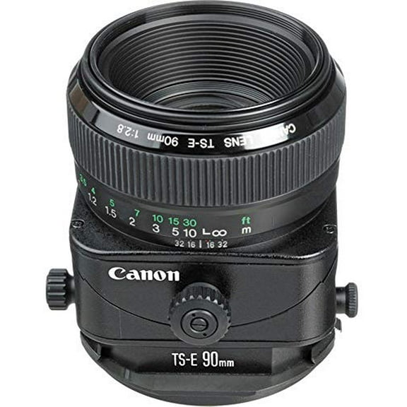 Canon TS-E 90mm f/2.8 Tilt Shift Lens for Canon SLR Cameras, Black - 2544A003