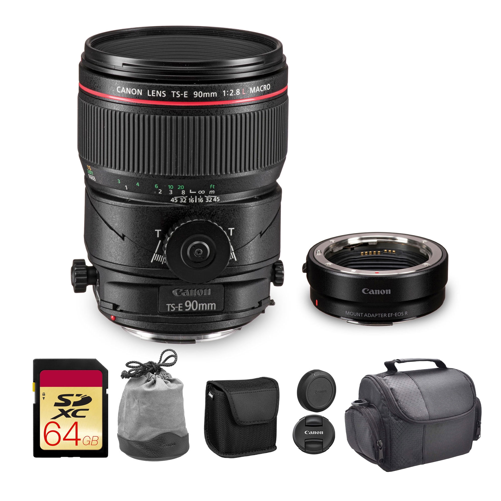 Objectif Canon TS-E 90mm F/2.8L MACRO – Monture EF, Grand Angle Perspective, Reconditionné