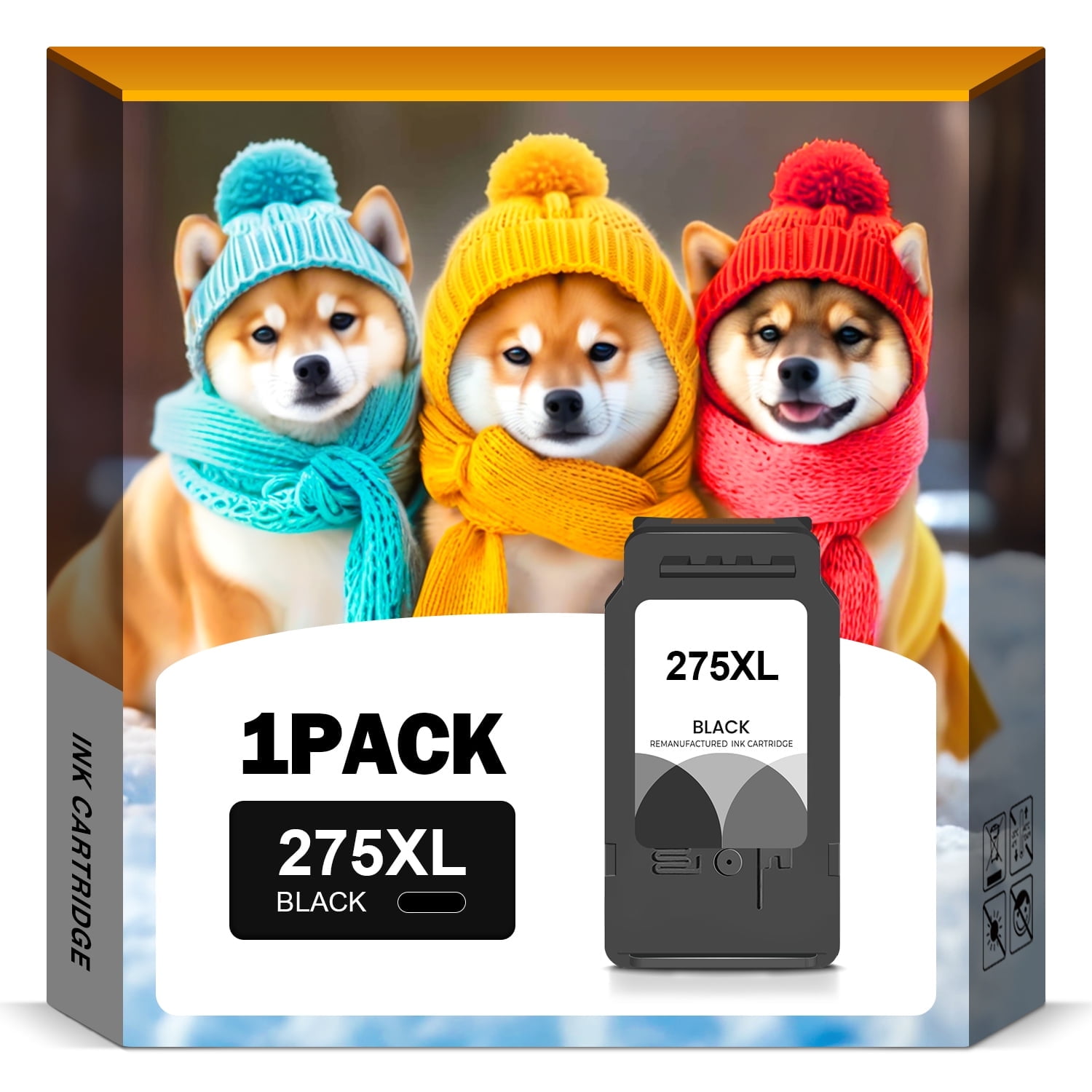 Canon TS3722 ink cartridge for Canon 275xl Black ink cartridge for Printer Ink 275xl Compatible for Canon PIXMA TS3522 TS3700 TS3500 TS3723 TS3520 Printer Ink Cartridge