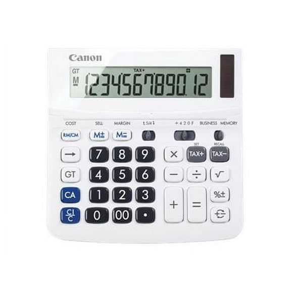 Canon TX-220TSII Standard Function Calculator, White, 1.2" x 5.7" x 5.7"
