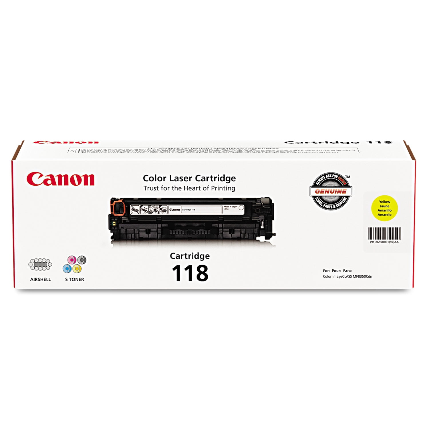 Canon Toner Cartridge Yellow – Laser – 2900 Page – 1 Each Sansujyuku sansujyuku.com