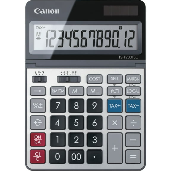 Canon Ts-1200tsc Desktop Calculator, 12-digit Lcd