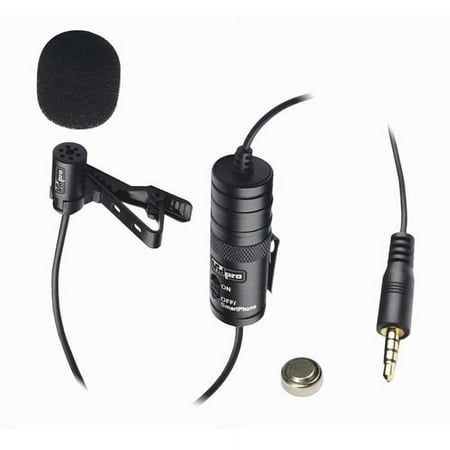 Canon VIXIA HF R700 Camcorder External Microphone Vidpro XM-L Wired Lavalier microphone - 20' Audio Cable - Transducer type: Electret Condenser