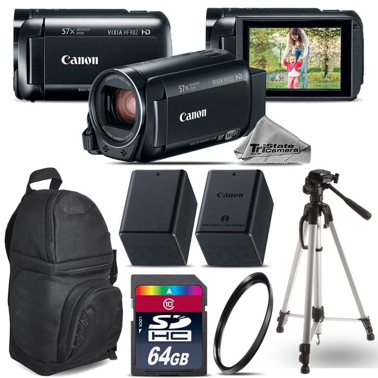 Canon VIXIA HF R800 Camcorder + Battery, UV Filter, 64GB Bundle