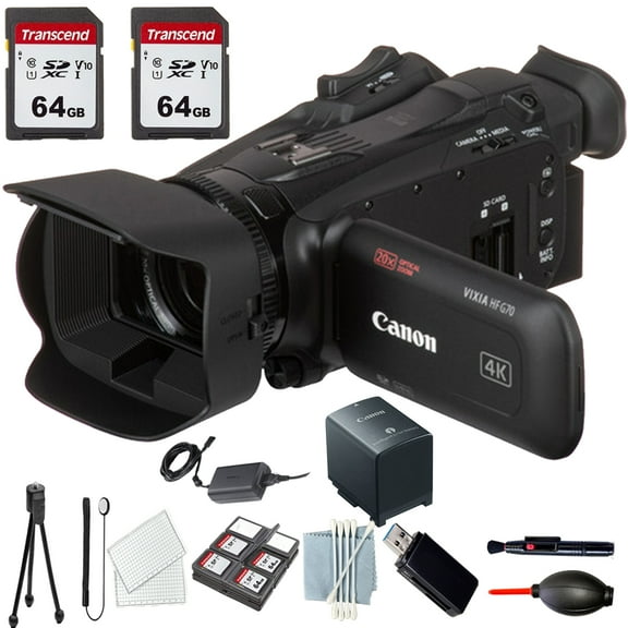 Canon Vixia HF G70+COMMANDER Starter Kit +2x64GB Memory Card
