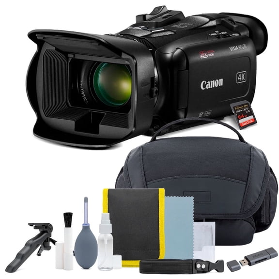 Canon Vixia HF G70 UHD 4K Camcorder (Black) with 64GB Memory Card, and Bag with Accessory Kit