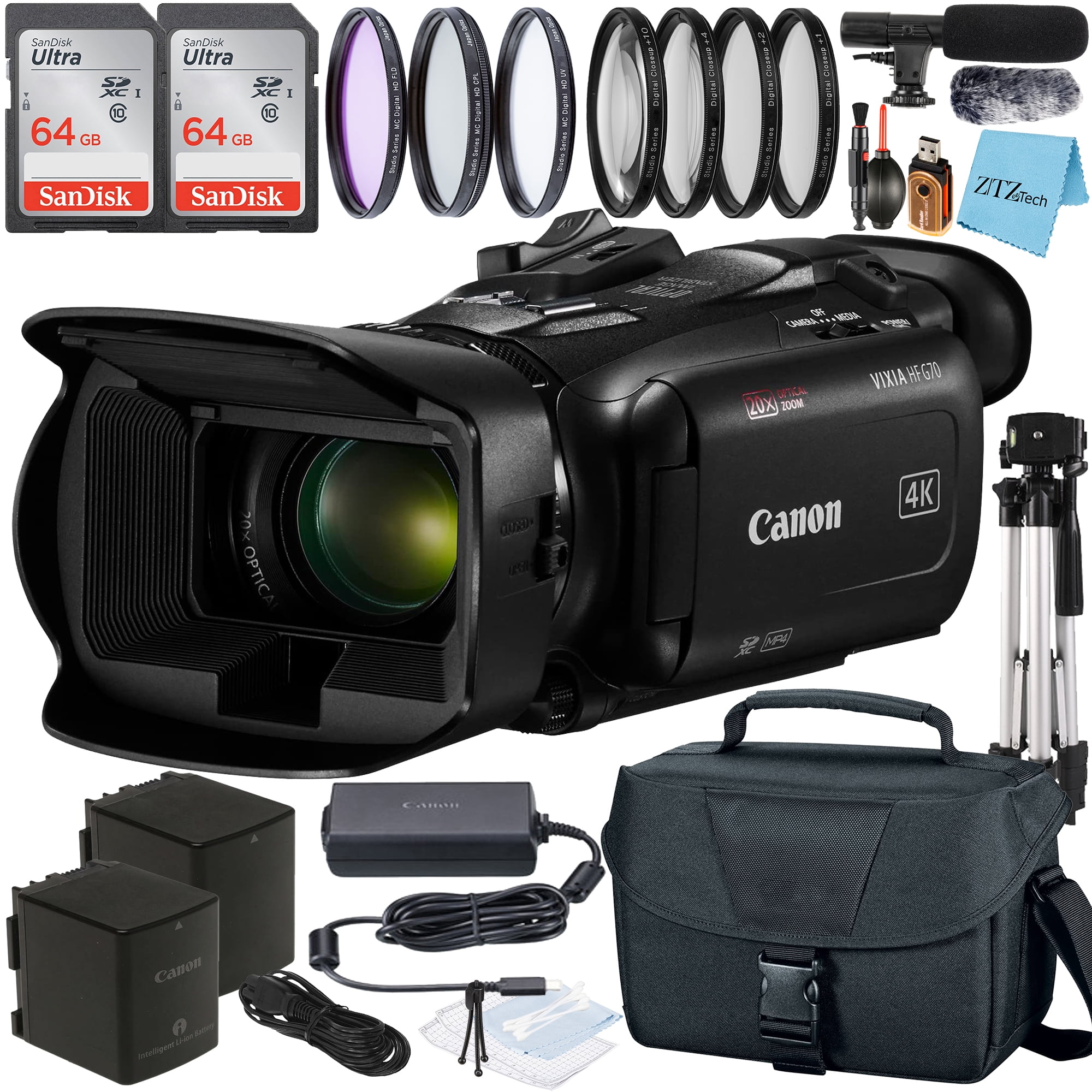 Amazon | Canon VIXIA HF r600安全なデジタルビデオカメラメモリ