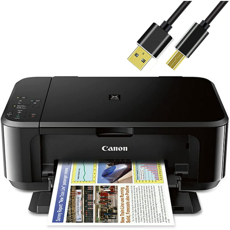 Canon Wireless Color Inkjet Printer Print Copy Scan and Mobile Device  Printing, USB Connect, Black