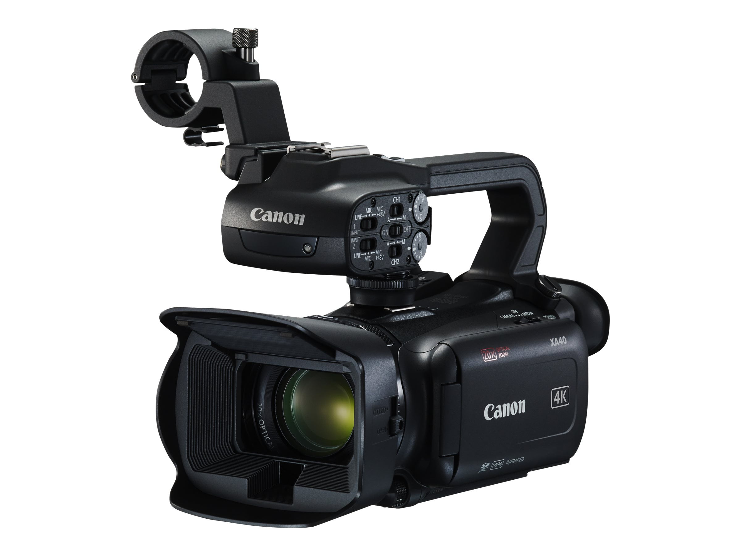 ビデオカメラ Canon - CANON XA40 Canon XA40 Camcorder, 4K UHD, 20x Optical Zoom, 21.14 MP