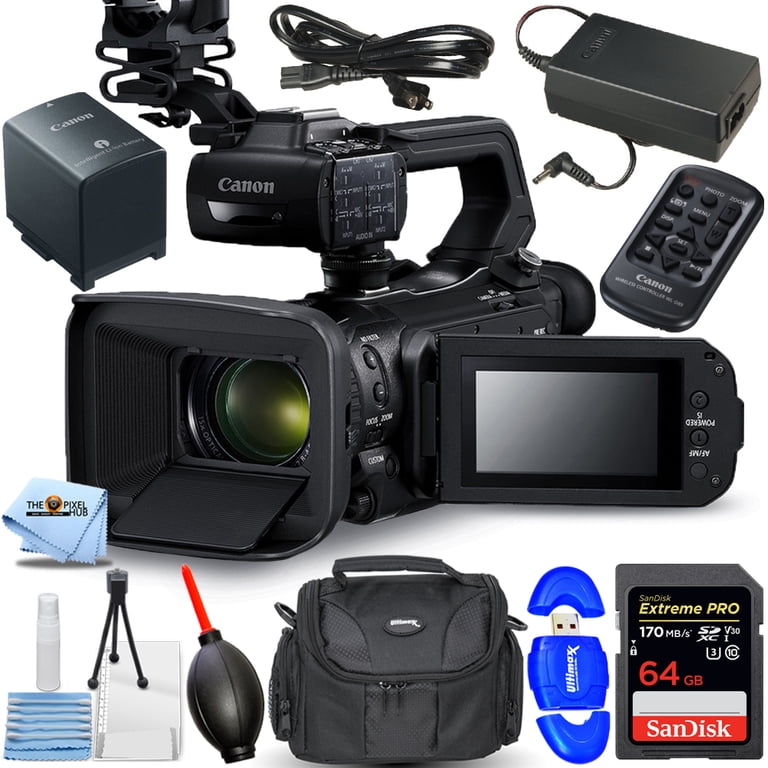 Canon XA55 UHD 4K30 Camcorder with Dual-Pixel Autofocus + 64GB
