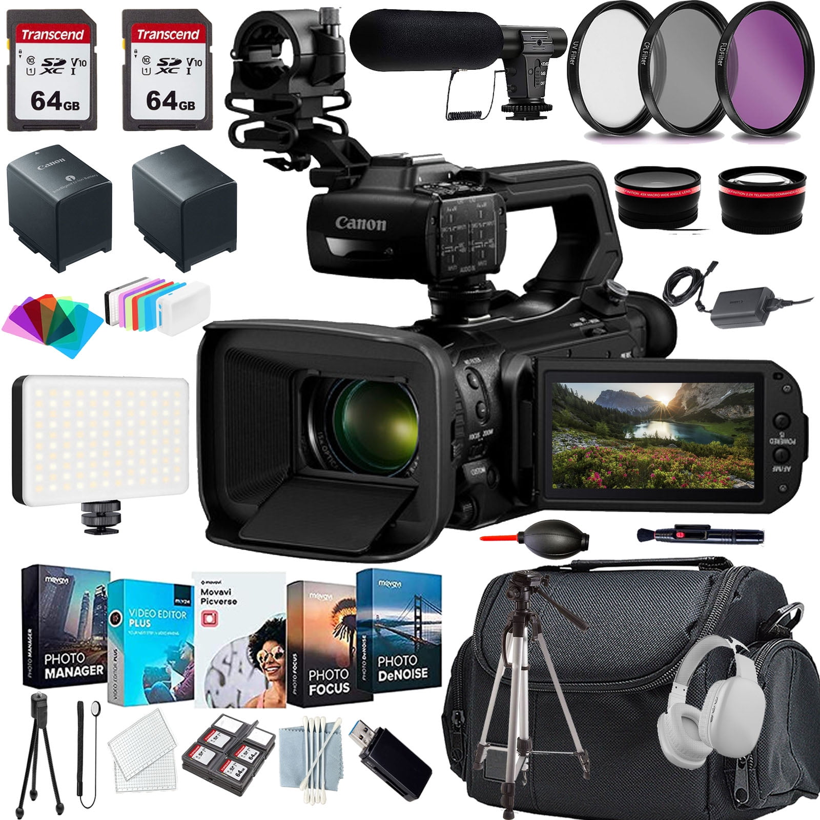 Canon XA70 UHD 4K30 Starter Kit + Lens Filters
