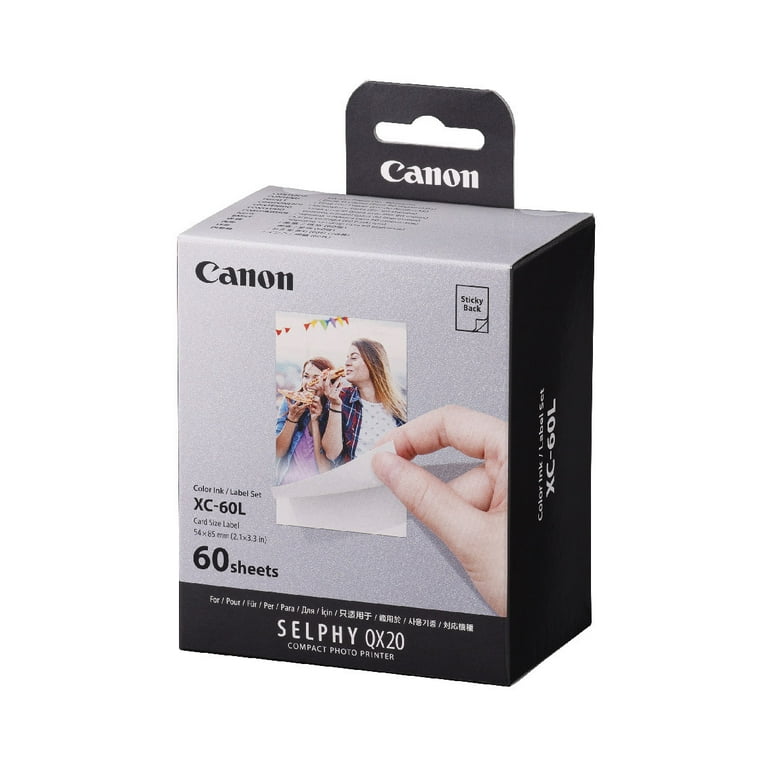 Canon XC-60L Ink & Paper Set for SELPHY QX20 Wireless Mobile