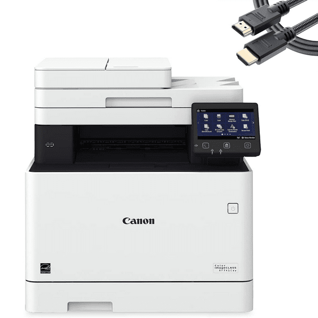 Canon MF741Cdw Wireless AllinOne LaserJet Printer, 28 ISO ppm, Mobile Ready, Duplex Copier