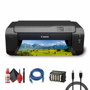 Canon imagePROGRAF PRO-1100 Professional 17 Wireless Inkjet Photo Printer (6856C002) + Cleaning Kit + Printer Cable + Ethernet Cable (International Version)