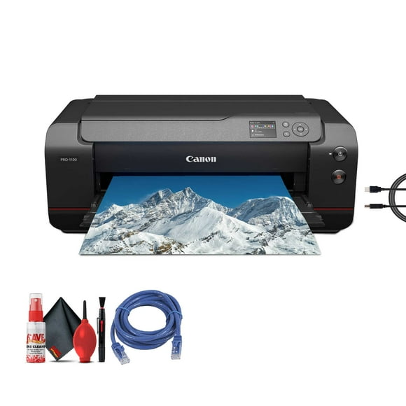 Canon imagePROGRAF PRO-300 13" Wide-Format Professional Wireless Color Photographic Inkjet Printer (4278C002) + Cleaning Kit + Printer Cable + Ethernet Cable (International Version)
