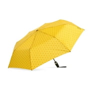 SHEDRAIN Canopi Sun+Rain Auto Open Auto Close 43" UPF 50+ Printed Rain Umbrella - Honeycomb Yellow