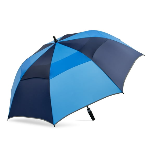 Canopi by ShedRain Auto Open Vented 58" Golf UPF 50  Rain Umbrella - Navy and Blue