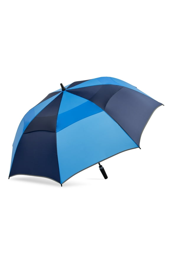 Canopi by ShedRain Auto Open Vented 58" Golf UPF 50+ Rain Umbrella - Navy and Blue