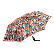 Canopi by ShedRain Sun+Rain Auto Open Auto Close 43" UPF 50+ Printed Rain Umbrella - Multi Color Geo