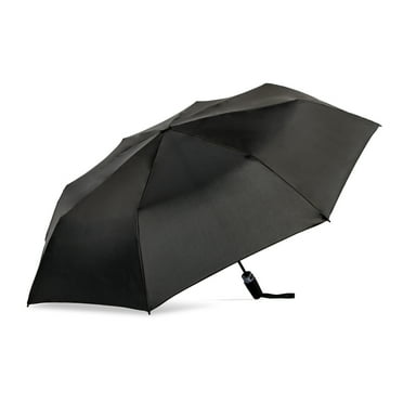 Canopi by ShedRain Sun Rain Auto Open Auto Close 43" UPF 50  Rain Umbrella - Black