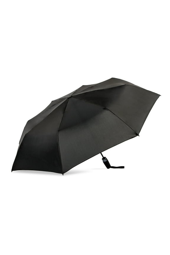 Canopi by ShedRain Sun+Rain Auto Open Auto Close 43" UPF 50+ Rain Umbrella - Black