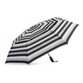 thumbnail image 1 of Canopi by ShedRain Windpro Vented Auto Open Auto Close 47" Printed Rain Umbrella - Black and White Stripe, 1 of 1