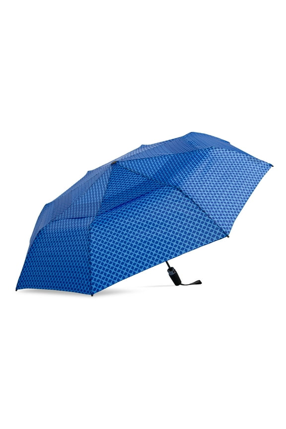 Canopi by ShedRain Windpro Vented Auto Open Auto Close 47" Printed Rain Umbrella - Blue Marquis