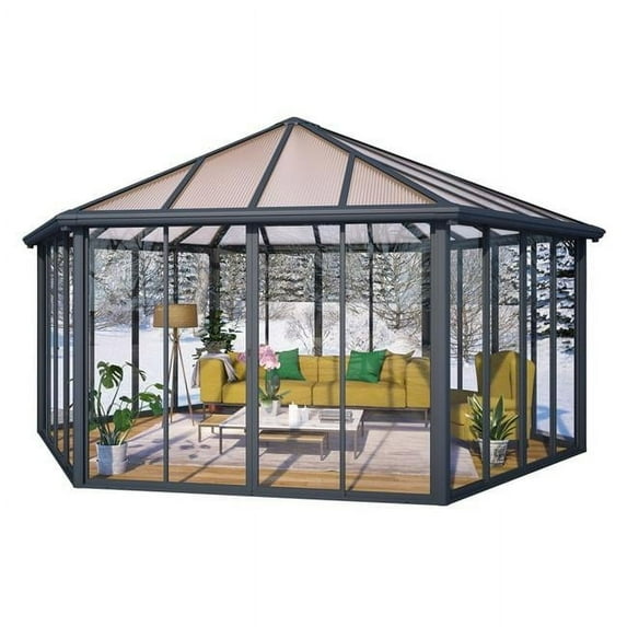 Canopia 19.5 x 17 ft. Garda Enclosed Garden Gazebo