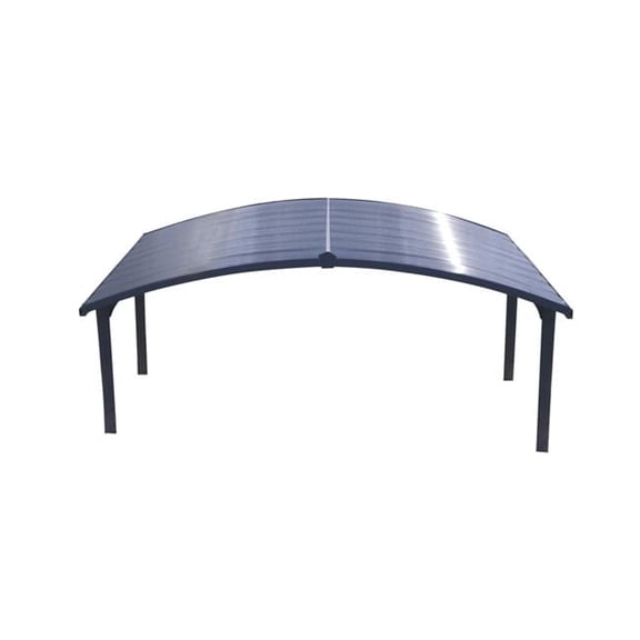 Canopia Arizona Double Wave Arch Carport - Gray - 19 x 16 x 9 in.