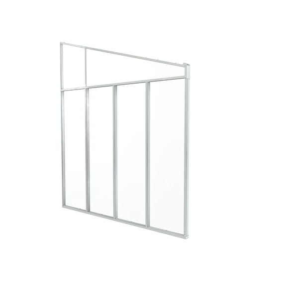 Canopia by Palram Feria 10' x 1' Clear Acrylic Sidewall Awning, Weather Resistant