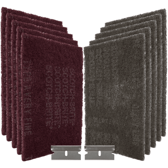 Canopus 3M Detail Sander and Scotch Brite General Purpose Scuff Pads (5+5)