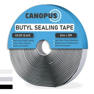 Black Butyl Tape 1/8 x 1 x 50' ( 1 case / 6 rolls / $8.99 roll) - G3 Tapes  Inc.