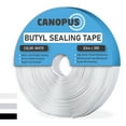 thumbnail image 1 of Canopus Butyl Seal Tape, White, 1/8-in x 3/4-in x 30-ft, Heavy Duty, Waterproof, Rubber Tape to Seal RV, Boat, Home Pipes and Car Windows Leaks, 1 of 10