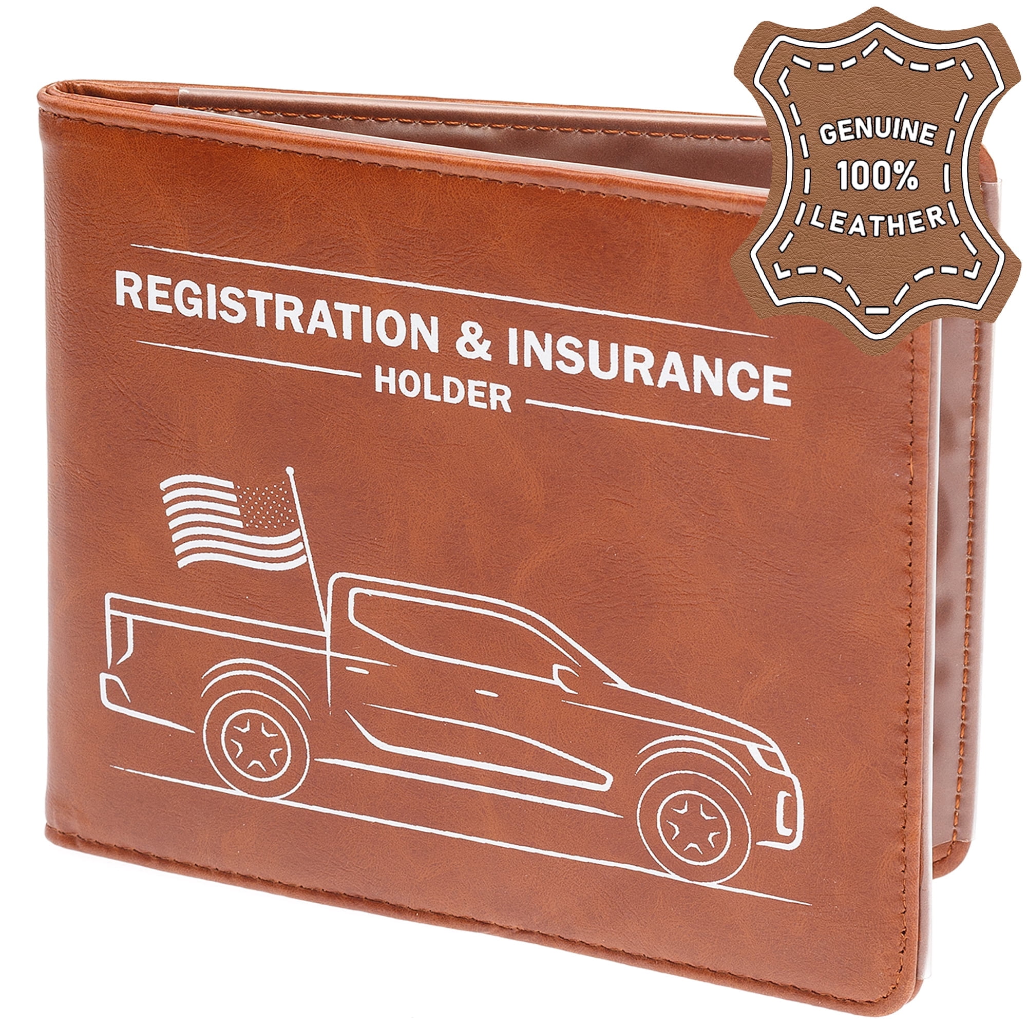 Wallet Insurance Canopus Car Registration & Insurance Holder with Magnetic Closure ...