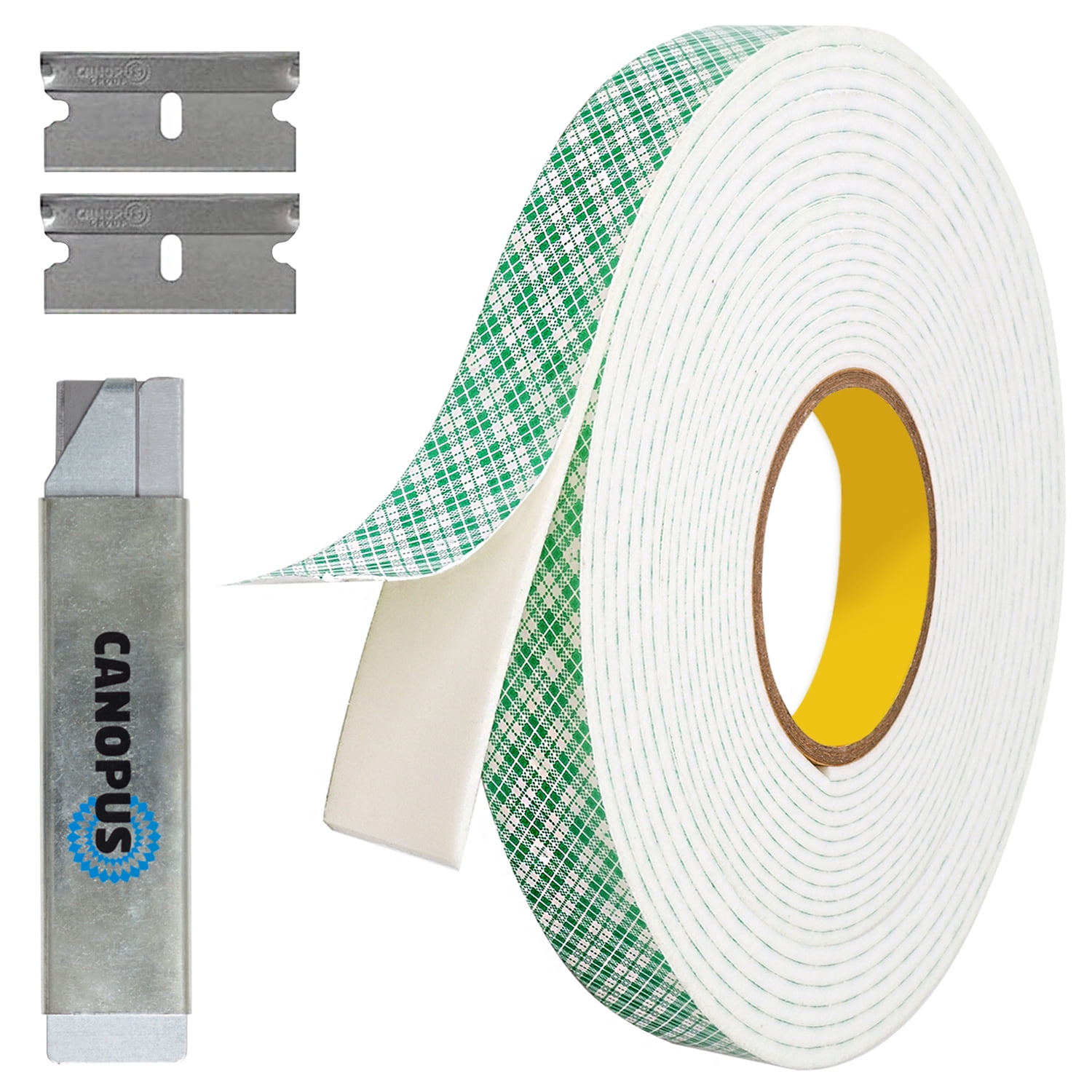 Canopus Double Sided Foam Tape for Craft and Card Making Projects, Heavy  Duty Adhesive Mounting Tape 4016 (0.5in x 10yd)