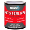 thumbnail image 1 of Canopus, Patch and Seal Tape, Fix Leaks on Hoses, Pipes, Gutters, Roofs, Boats, Pools, 4" x 5" Black, 1 of 7