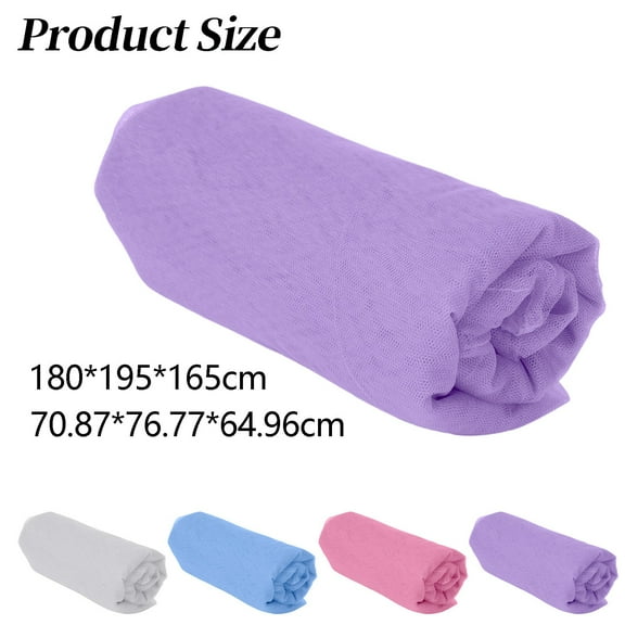 Canopy Bed Curtains, 4 Corners Mosquito Net Princess Lace Poster Bedding Canopy Netting Full Sizes Netting Blue Bedding Home Decor Screen Tents for Camping