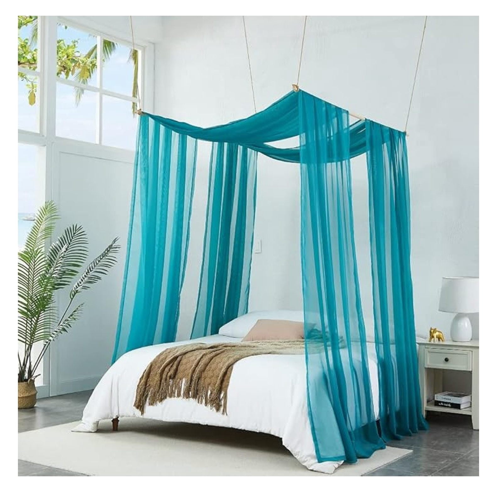 King Size Bed Canopy Curtainsnull