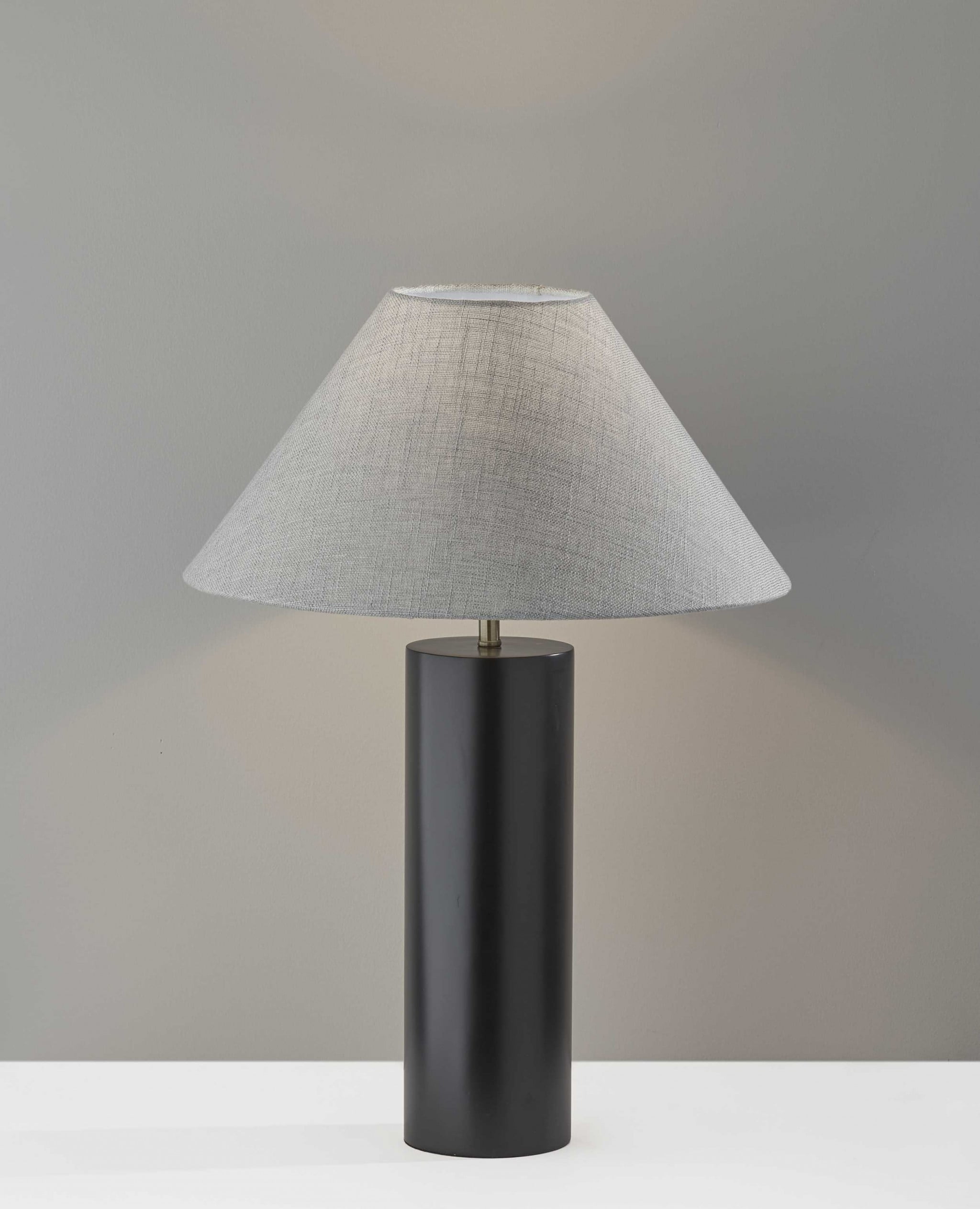 Canopy Black Wood Block Table Lamp Canopy Black Wood Block Table Lamp