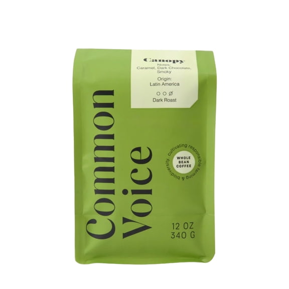 Canopy Common Voice Coffee - Roasted by 8th & Roast Coffee Co. - Freshly Ground Coffee - 2lb Bag