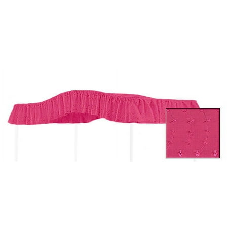 Canopy Drape Curtain - Crib Size - Hot Pink Eyelet Design - Perfect to use on Your Existing Canopy Frame