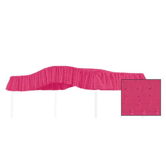 Canopy Drape Curtain - Full Size - Hot Pink Eyelet Design - Perfect to use on Your Existing Canopy Frame